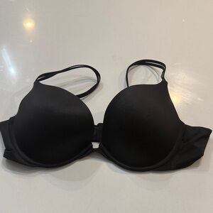 Victorua Secret Very Sexy Black Push Up Bra. Size 38B